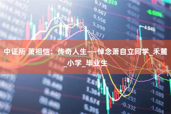 中证所 萧相恺：传奇人生——悼念萧自立同学_禾麓_小学_毕业生